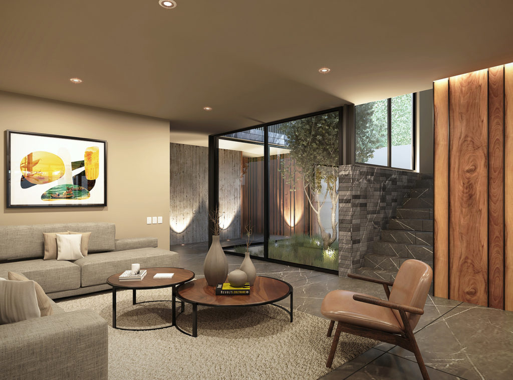 Projet rendu 3D - Casa Noria - Salon